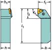 GENERL TURNNG External machining - Shank tools for small part machining Dış çap işleme - Küçük parça işleme için dikdörtgen kesit saplı takımlar QS tutucu sistemi için kısa takım Genel tornalama