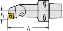 GENERL TURNNG nternal machining - Code Key Delik işleme - Kod anahtarı 6 Kesici ucun şekli 7 ara tipi, giriş açısı (ilerleme açısı) 8 na kesme kenarında boşluk açısı C D F J C 91 93 (-1 ) (-3 ) K R K