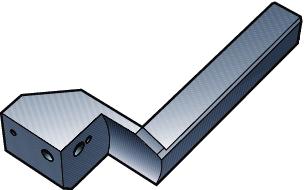 GENERL TURNNG Small part machining Küçük parça işleme CoroTurn XS CoroTurn XS - Dikdörtgen kesit saplı takım tutucular Kayar otomatlarda delik işlemleri için Sağ kesme yönlü takım gösterilmiştir