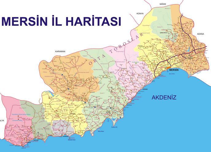 3.2 Özel Veriler - Gayrimenkulün Bulunduğu Bölgenin Analizi 3.2.1 Mersin İli Anadolu yarımadasının Orta Güney bölgesindedir.
