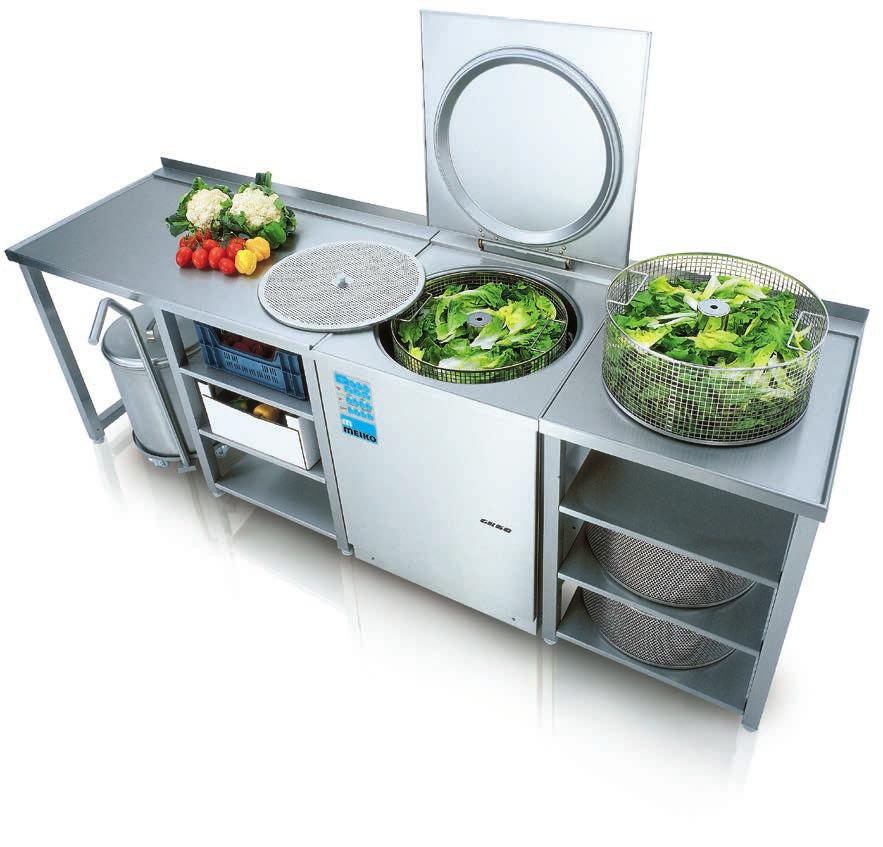 Salata ve sebze yıkama makinesi GK 60 Ödün vermeden temizlik ve maksimum güvenilirlik için kapsamlı elektronik