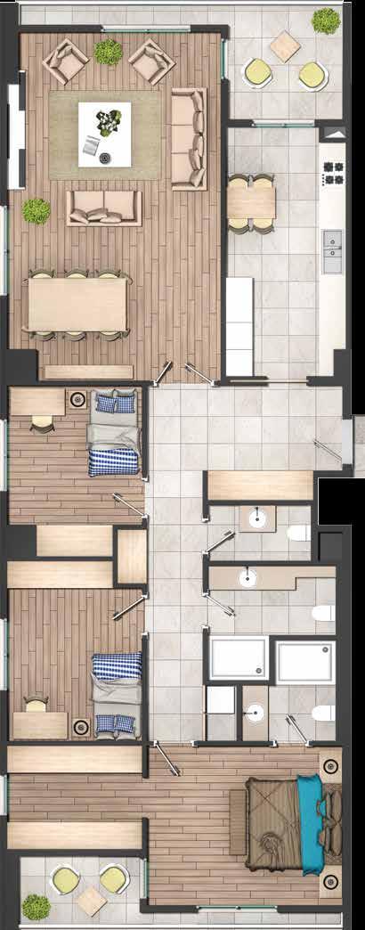 I alkon 6,48 m² iyim 6,94 m² 2 11,68 m² 1 10,56 m² 15,60 m² Çam. Nişi 0,92 m² 4,43 m² 5,36 m² oridor 7,35 m² iler 0,72 m² Misafir WC 2,85 m² Çam.