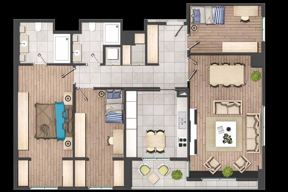 A---F 3+1/ A---F LO TİP 3+1/ 6,30 m² 16,55 m² 5,10 m² Çam. Nişi 0,90 m² oridor 5,78 m² iler 1,98 m² Antre 7,58 m² 1 11,56 m² Salon 28,76 m² - Salon : 28.76 m² - Mutfak : 12.98 m² - Antre : 7.