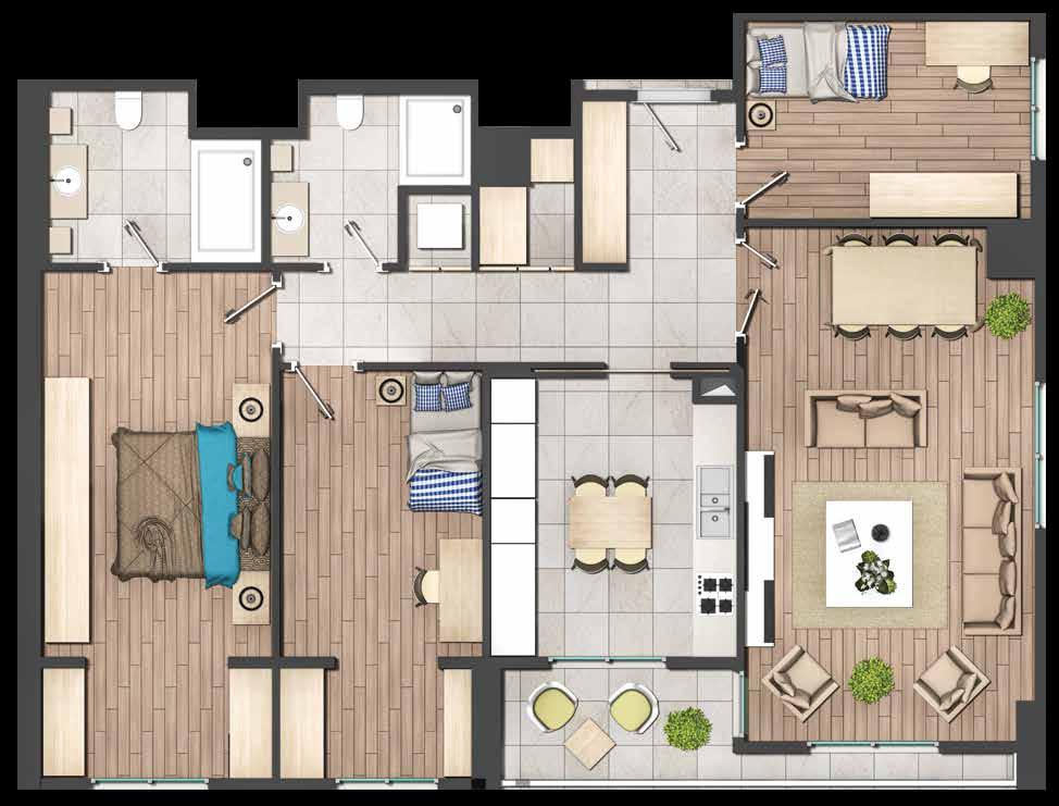 34 m² - Mutfak 12.40 m² - Antre : 6.85 m² - oridor : 5.80 m² - : 5.03 m² - 1 : 10.90 m² - 2 : 14.94 m² - : 16.