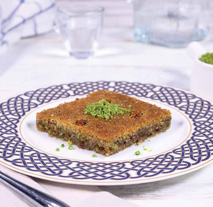 BAKLAVA KADAYIF BASMA Code: 0045 Fıstıklı Kadayıf Basma With Pistachio 1/4