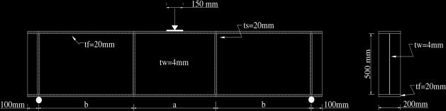 M.SİVRİ, M. SURA./ ISITES2017 Baku - Azerbaijan 924 Şekil 1. Çelik malzeme çekme deneyi numunesi ve gerilme şekil değiştirme diagramı 2.2. Berkitme Levhalı Yapma Kesit Çelik Kirişin Sonlu Eleman Modelleri R.