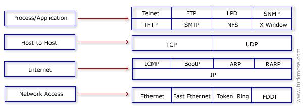 a) Process/Application Katmanı Protokolleri Telnet : Telnet bir terminal emülasyon protokolüdür.