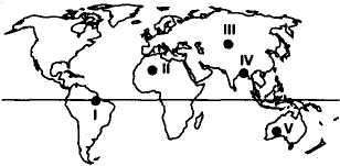 Nüfus ve Yerleşme -I- 1. Yukarıdaki haritada verilen bölgelerin hangisinde nüfus yoğunluğu diğerlerinden fazladır? A) I B) II C) III D) IV E) V 2.