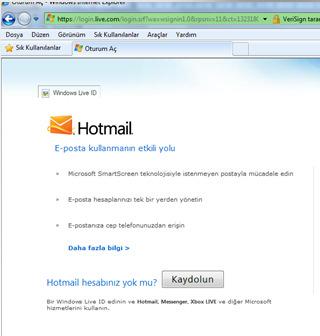 E-mail gönderebilmek için e-mail hizmeti sunan sitelerden bir e-mail adresi almamız gerekir. kişiselbilgi @ hotmail.
