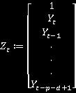 ((1+n(p+d))X1 matris, t=1,,t, Z: =(.