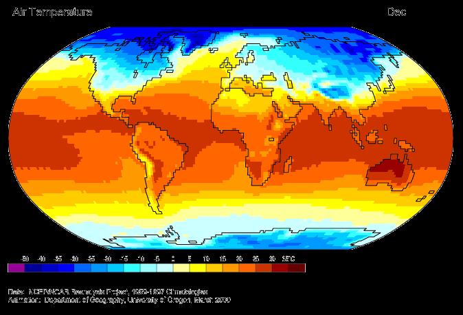 Sıcaklığın Coğrafi Dağılımı Sıcaklık yeryüzünün her yerinde aynı
