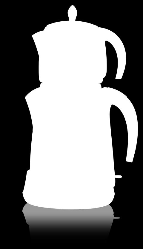 EN EHLİKEYİF DELUX AR 3008 TEA MAKER AND TURKISH COFFEE MAKER SET Tea Maker 1- Stainless steel teapot with 0.