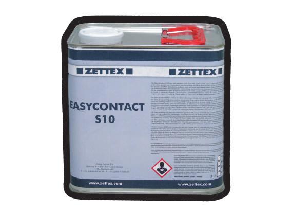 Easycontact S10 Zettex Easycontact S10, fırça veya ruloyla uygulanan ve çabuk kuruyan genel amaçlı bir kontak yapıştırıcıdır.