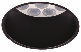 DAY Ankastre aygıtlar / Recessed luminaires ZERO Alüminyum enjeksiyon soğutucu Alüminyum gövde - - - optik lens seçenekleri Alçı kasnağı (L AN2104001) Silikon conta (IP 54 versiyon için) Temperli