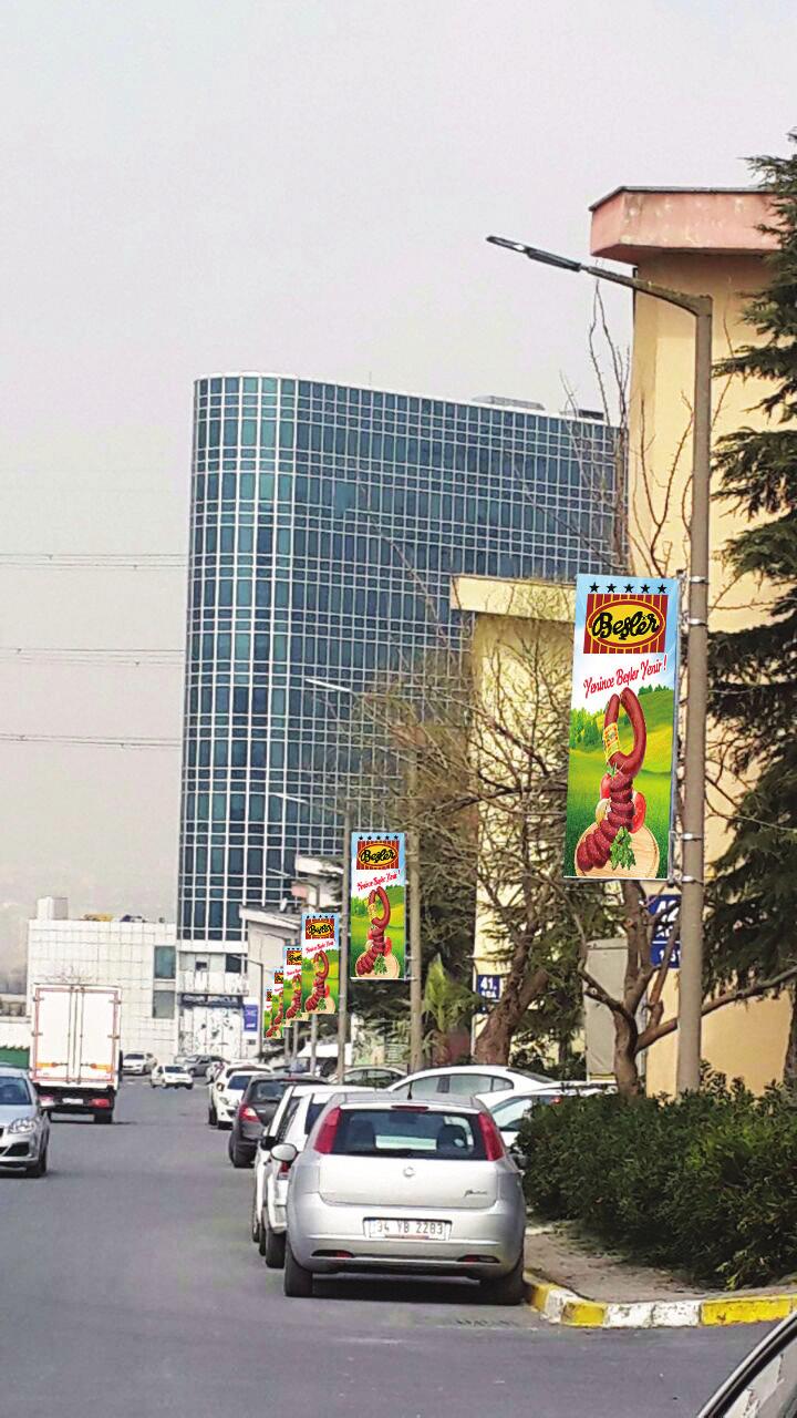 BAYRAK DİREKLERİ 05 İstoç Ticaret Merkezi toplamda 00 adet BİLLBOARD u ile geniç reklam