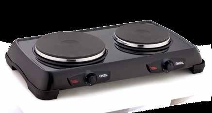 5 cm TWIN COOKER AP526 ÇİFTLİ OCAK Power: 1000 + 1500 Watt Adjustable thermostat 1,5-18 cm