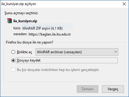 İndirilen bu arşiv dosyası temel anlamda 3 (üç) adet yapılandırma dosyası içermektedir.