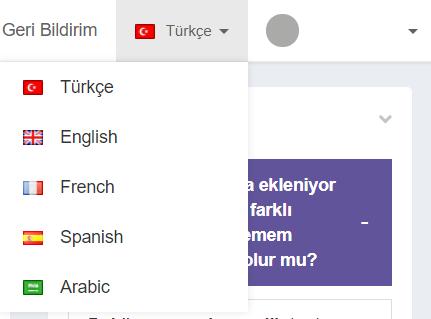 sahipsiniz. Bunlar sırası ile aşağıda listelenmiştir. 1. Türkçe 2. İngilizce 3.