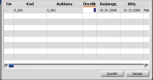 Satış Koşulları Satış işlemlerinde fiş satırı ve fiş geneli için geçerli olacak tanımlanmış indirim ve masraflar topluca uygulanır.