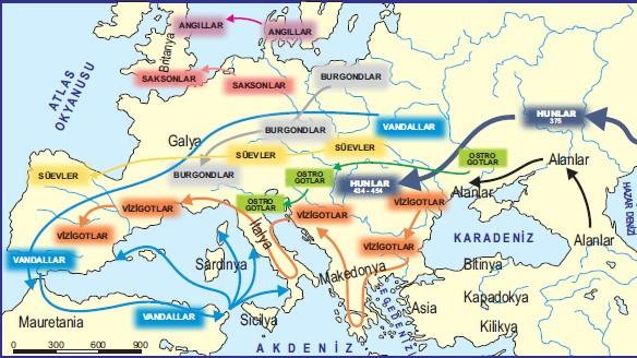 KAVİMLER GÖÇÜ-375 Kuzey Hunlarının Balamir önderliğinde