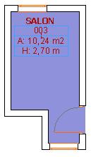 ARCHICAD 9 İLE KOLAY MİMARİ MODELLEME ve GÖRSELLEŞTİRME Diğer iki metot etrafı kapalı mekanlarda mahalleri otomatik olarak tanımlar. Ancak mahal poligonu her iki metotda farklı oluşur.