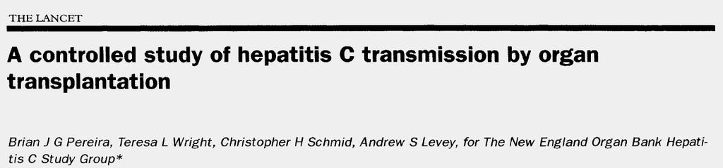 Anti-HCV(+) donörden HCV(-) hastaya tx: anti-hcv positive donörden organ almak: Hasta ve graft yaşam
