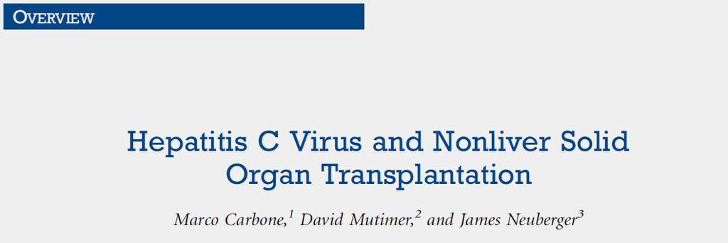 Transplantation 2013;95: 779-786 TRANSPLANTASYON HASTALARINDA HCV ÖNEMLİ Mİ?