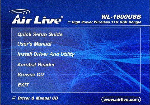 OVISLINK AIRLIVE WL1600USB GENEL ÖZELLİKLERİ AirLive WL1600USB 802.11g USB Wireless Adaptör, çok yüksek güçlü bir kablosuz uç cihazıdır.