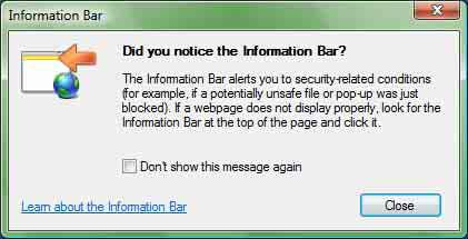 File Download-Security Warning mesajı görünürse, Run ı tıklayın. Information Bar mesajı görünürse, Close u tıklayın. Bilgi çubuğu görünürse, çubuğa tıklayın ve Install ActiveX Control... ü seçin.