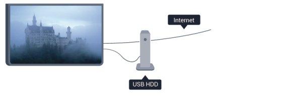 4.10 USB Sabit Sürücü Gerekenler Bir USB Sabit Sürücü bağlarsanız, TV yayınını duraklatabilir veya kaydedebilirsiniz. TV yayını dijital bir yayın (DVB yayını veya benzeri) olmalıdır.