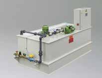 Polydos, KD DTS CM, CME, CMV Kuru malzeme ve sıvı polimerlerin hazırlık sistemleri Dozaj tank istasyonları Çok kademeli santrifüj pompalar Özel kurulum Hazırlık kapasitesi: maks.