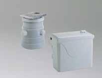 makinelerinden çıkan gri atık suları için kompakt tasarım Örnek Ekstra banyolarda Bodrum katlarda Yazlık evlerde düşük maliyetli banyolarda Otellerde ve misafir hanelerde Yaşlılar ya da engelliler