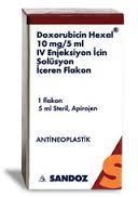 Doksorubisin DNA ya bağlanarak, heliks yapısını ve DNA şablonunu bozar; RNA ve DNA polimerazları inhibe eder; DNA topoizomeraz II aracılığıyla zincirin bölünmesine neden olur; DNA bölünmesine ve