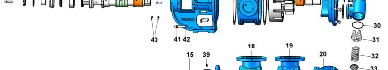 YEDEK PARÇA LİSTESİ AYAR SOMUNLU, YUMUŞAK SALMASTRALI VE BYPASSLI/ SPARE PART LIST FOR PUMP WHICH WITH ADJUSTING NUT, PACKING AND BYPASS KAPLİN KAMA 8x7x50 AB COTTER 8x7x50 AB 22 ÇEVRE DİŞLİ ROTOR 2