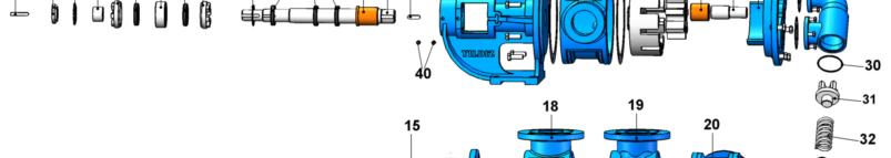 YEDEK PARÇA LİSTESİ AYAR SOMUNLU, KEÇELİ VE CEKETLİ BYPASSLI/ SPARE PART LIST FOR PUMP WHICH WITH ADJUSTING NUT, LIP SEALS AND BYPASS KAPLİN KAMA 8x7x50 AB COTTER 8x7x50 AB 2 KAPAK CONTASI HEAD