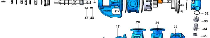 YEDEK PARÇA LİSTESİ TAMBURLU, MEKANİK SALMASTRALI VE BYPASSLI/ SPARE PART LIST FOR PUMP WHICH WITH PULLEY, MECHANICAL SEAL AND BYPASS KAPLİN KAMA 8x7x50 AB COTTER 8x7x50 AB 23 KAPAK CONTASI HEAD