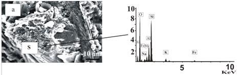4.3.2 Taramalı elektron mikroskobu ve enerji dağılımlı spektrometre analizi Haymana kumtaşlarının 2 yüzey örneği üzerinde kil minerallerinin morfolojisi ve nokta kimyasal element analizlerini