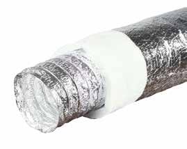 SOUND OPTIMA - WHITE İç Boru Konstrüksiyonu : 2 Kat Aluminyum, 1 Kat Polyester Ses Yalıtımı için Perfore Delikli Çalışma Sıcaklığı Aralığı : -30 C / +150 C