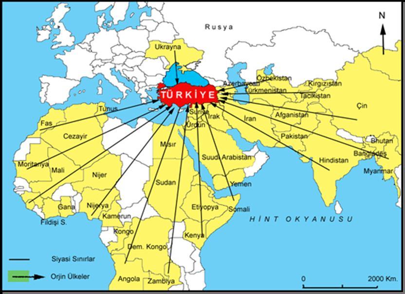 4. Türkiye deki Aktüel Sığınmacılar ve Demografik Profilleri BMMYK Türkiye Ofisi verilerine göre Mart 2009 itibariyle Türkiye de BMMYK nin sorumluluğu altında 11581 i mülteci, 6851 i sığınmacı olmak