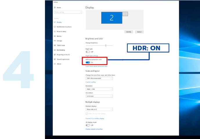 V1703 WIN10 sürümlerinde sadece HDMI arabirimi mevcuttur ve DisplayPort arabirimi