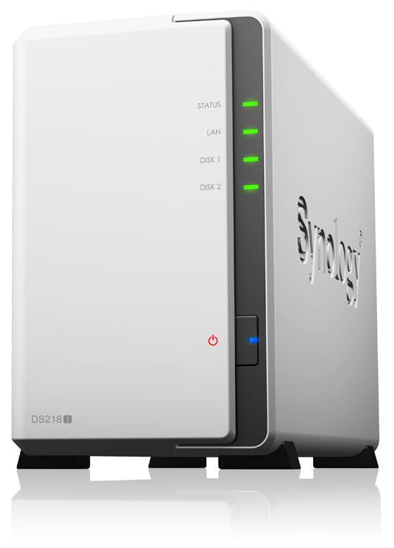 DS218j erişim sırasında sadece 17,48 watt ve HDD uykusu sırasında sadece 7,03 watt tüketmekte olup, 24/7 kişisel depolama sunucusu olarak enerji tasarruflu ve bütçe dostudur.