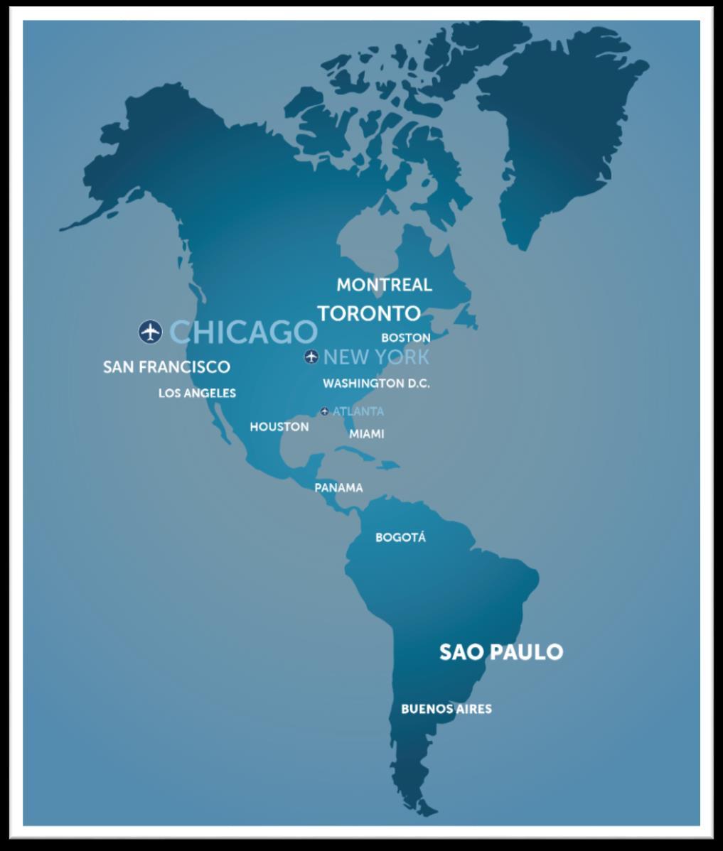 AMERİKA GÜZERGAHLARI KARGO UÇAĞI FREKANSI GENİŞ GÖVDE FREKANSI Bölge America Destinasyon K/U Frekansı Atlanta 2 Sao Paulo 1 Chicago 2 New York 1 Toplam 6 HAFTALIK TOPLAM FREKANS: 126 Bölge