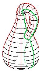 KLEİN YÜZEYİ BAZLI HACİMSEL ORGANİZASYON Süreklilik içerisinde birbirine açılan ve birbirine dik açılı yüzeyleri kare olan üçgen prizma modüllerin hem yatayda, hem düşeyde birleştirilmesiyle