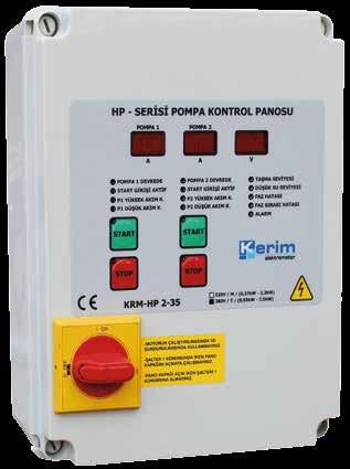 Pompa sistemlerinin Pompa kontrol sistemlerinin ve korunmalarının kontrol ve korunmalarının elektronik olarak yapılması elektronik için olarak tasarlanmıştır. yapılması için tasarlanmıştır.