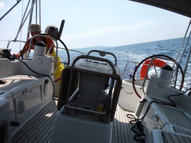 Çeşme ye giderken Langadha-Sakız Adası Çeşme ye giderken yatan teknede fırının konumu Turquoise