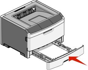 Kağıt ve özel ortam yükleme 32 7 Tepsiyi içeri sokun. 8 Tepside daha önce yüklenenden farklı bir kağıt türü yüklüyse, yazıcı kontrol panelinden tepsinin Kağıt Türü ayarını değiştirin.