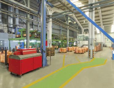 tesisat malzemeleri ve grup priz üretimini de kendi fabrikalarında entegre bir şekilde gerçekleştirmektedir. Borsan, aylık 1.200 ton Bakır Ergitme Kapasitesi, 1.