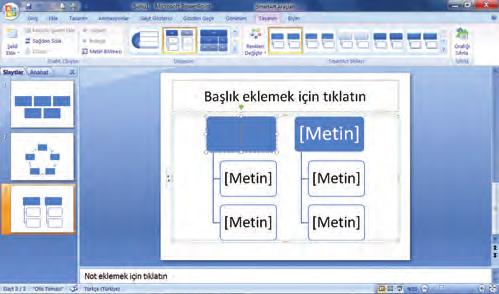 Gölge eklemek için Şekil Biçimlendir penceresinden Gölge düğmesi tıklanır. 2. ŞEMALAR a.