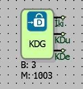 2.7 KİLİTLEMELİ DİJİTAL GİRİŞ BLOK 2.7.1 Bağlantılar İki: Gerçek Dijital Giriş KDu: Kilit Durumu 2.7.2 Bağlantı Açıklamaları İki: Giriş Kilitlemeli Değeri Kilitlemeli Dijital giriş blok değeridir, KDu: Kilit Durumu Kilitleme aktif mi değilmi bilgisidir.