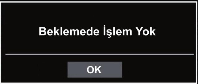 TV, otomatik güç kesme özelliği yüzünden kapatılırsa sonraki açmanızda aşağıdaki ekran üstü mesaj gösterilecektir.